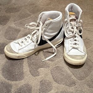 Nike Women's High-Top Sneakers - White and Black